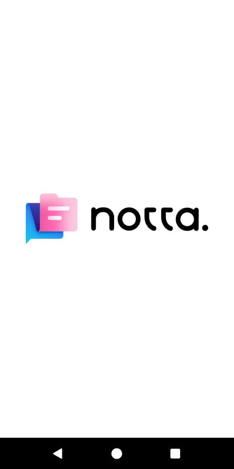 Open the Notta app