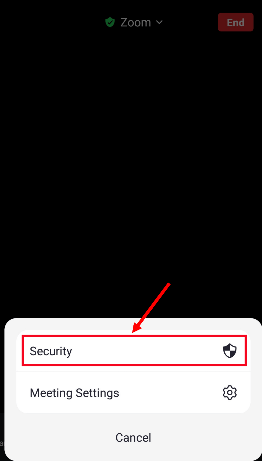 select security to open new page
