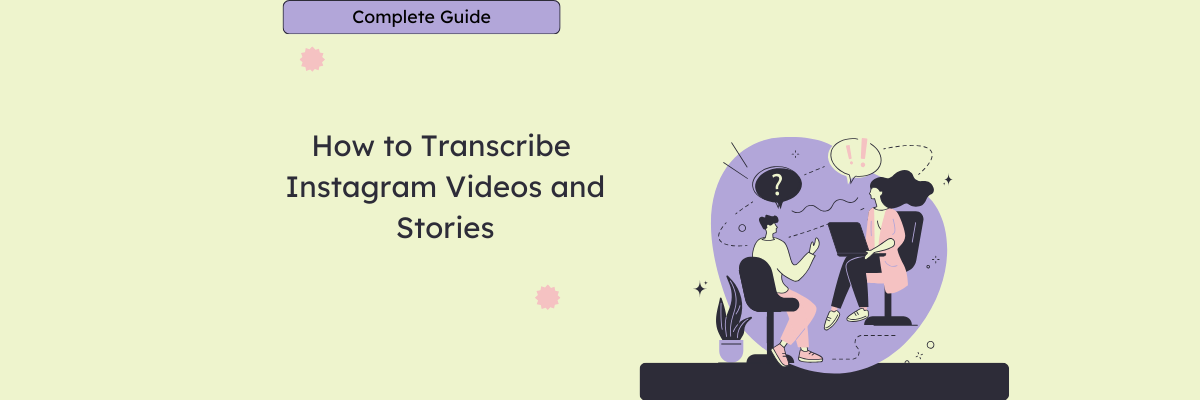 transcribe instagram videos