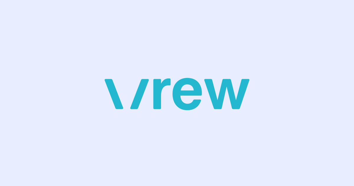 Vrewの文字起こし