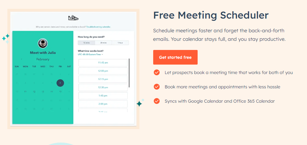 HubSpot Meeting Scheduler