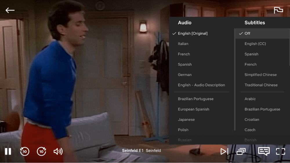 if you have subtitles turned on look for the subtitles section