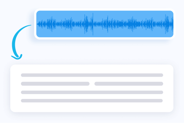 Instantly transcribe memos to textual documentation
