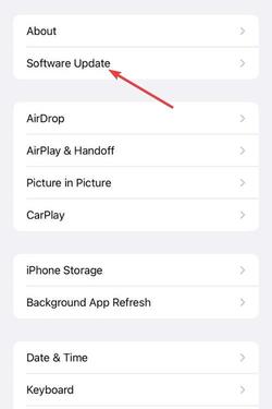 Software Update