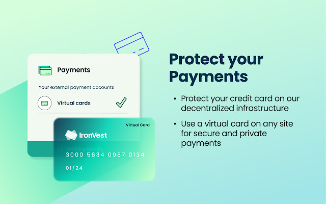 Marketing image for IronVest detailing payment protection features