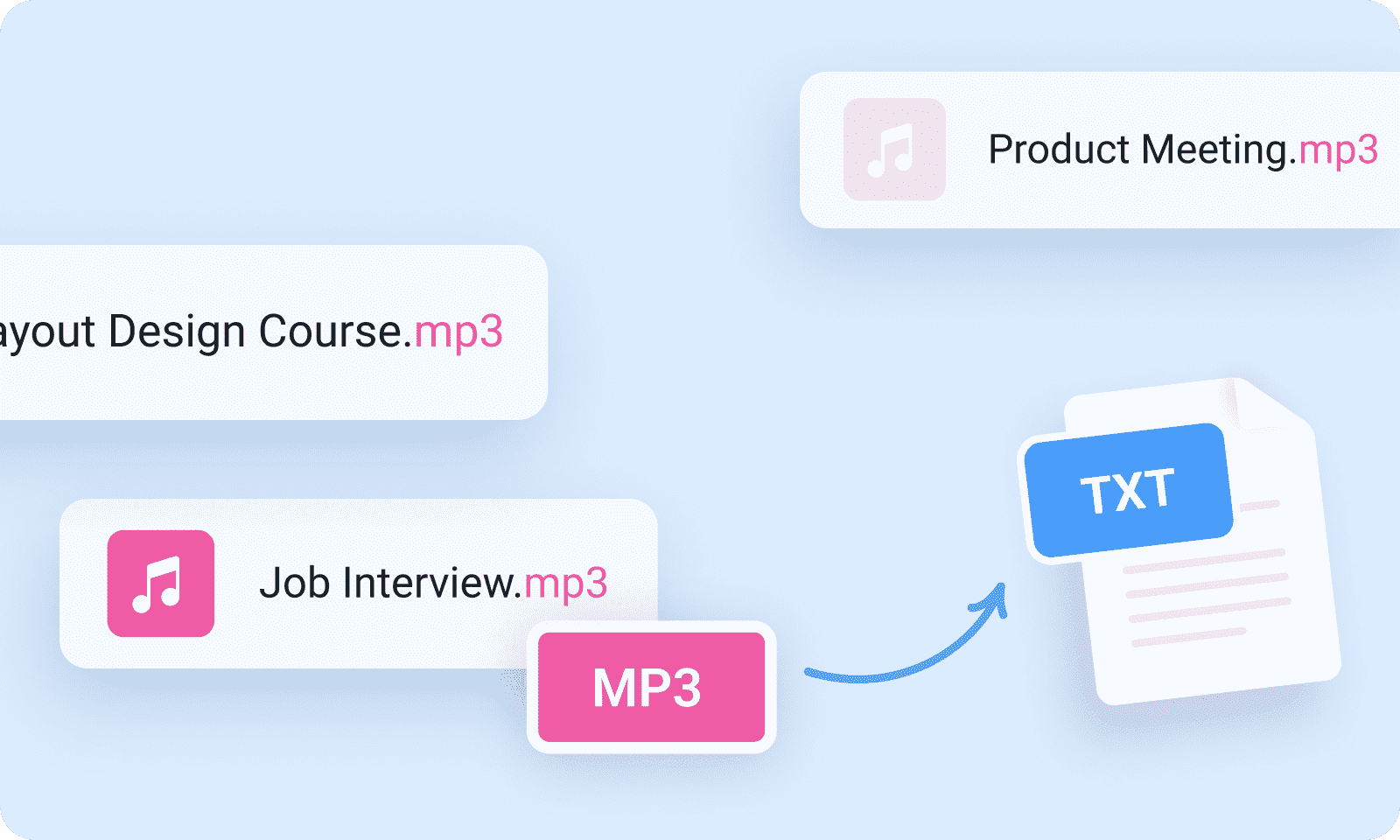 mp3 को पाठ में बदलें