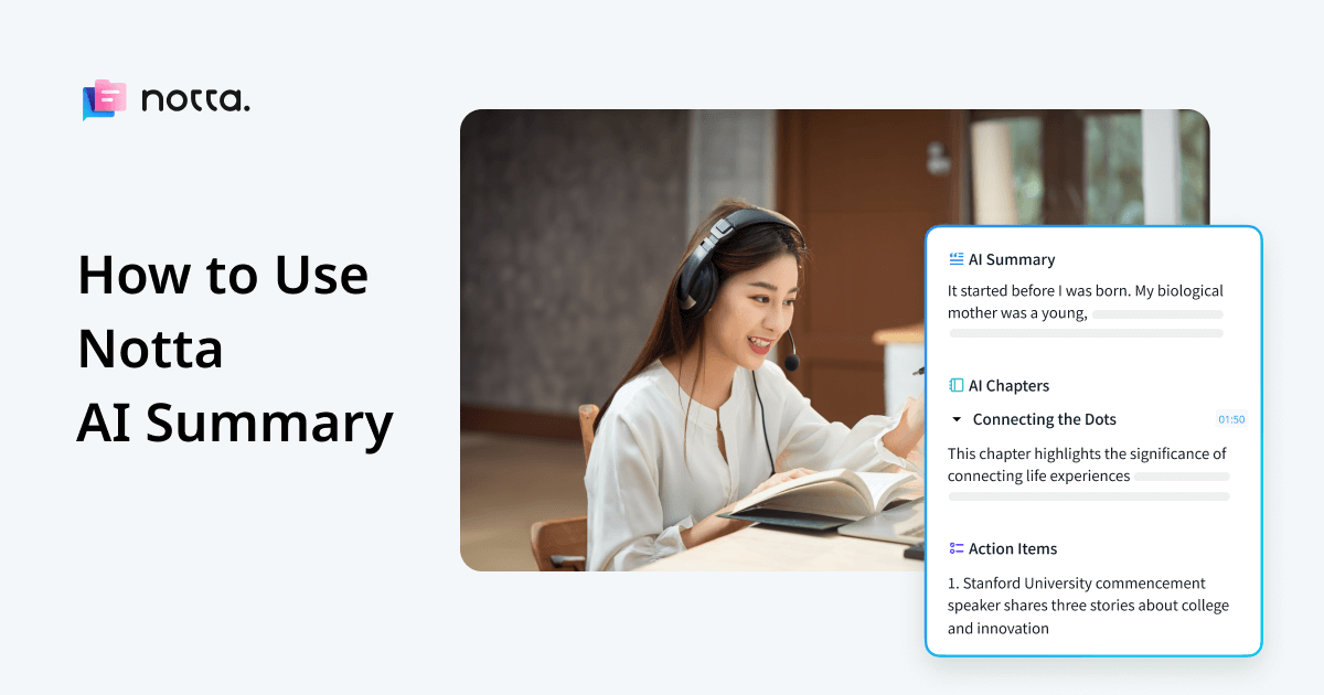 How to Use Notta AI Summary