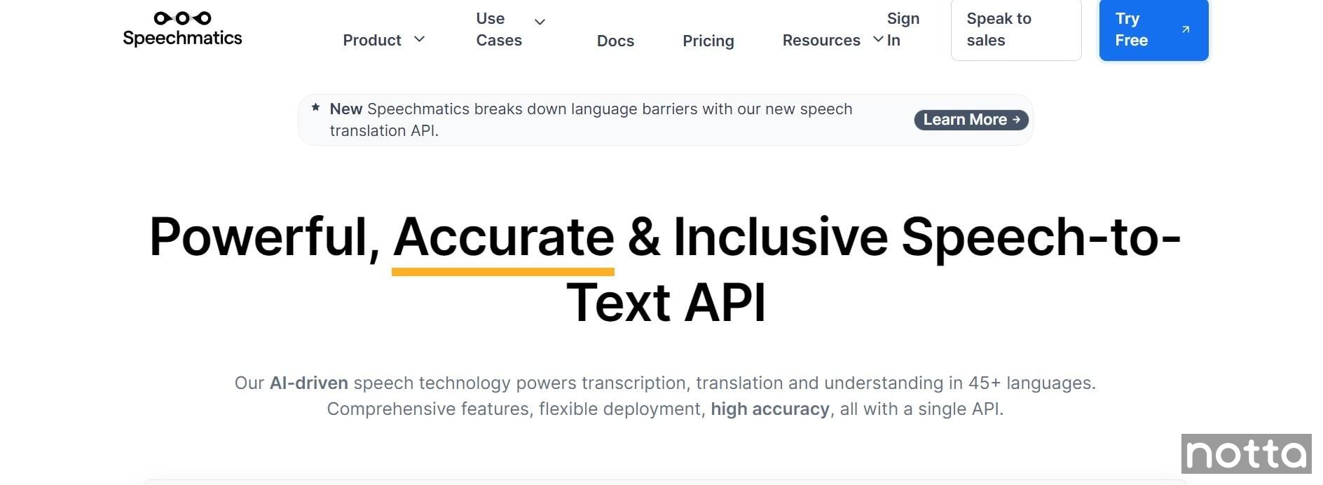 voice recognition software speechmatics