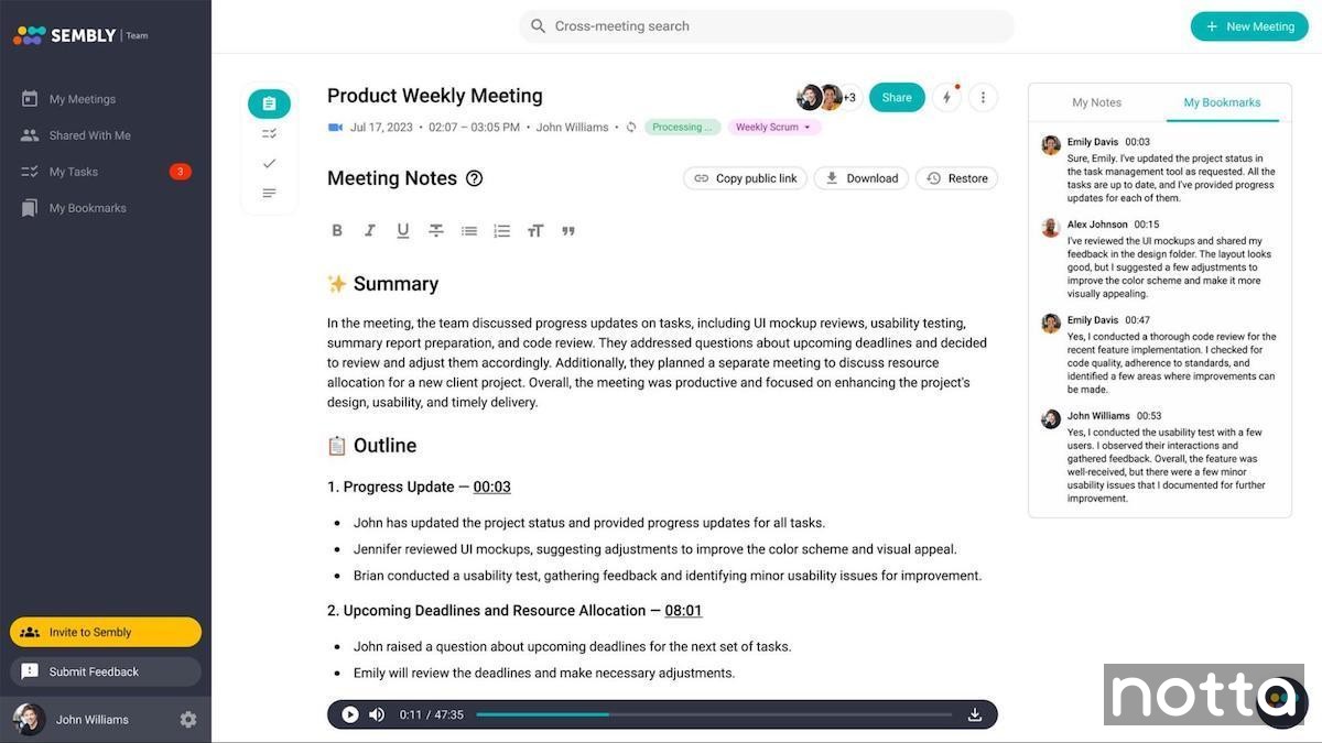 sembly.ai homepage