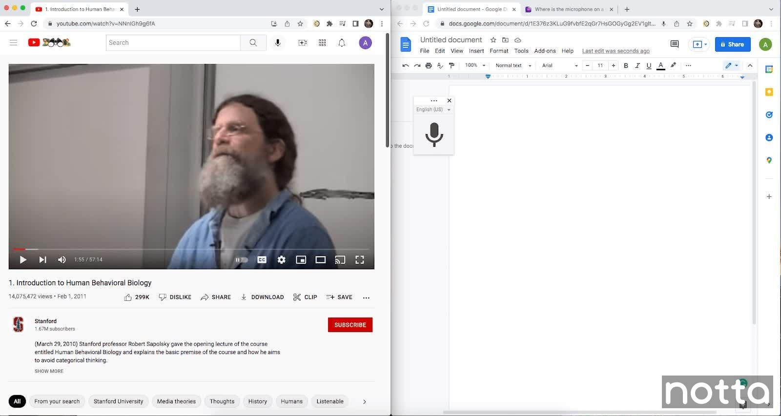 Open the YouTube video