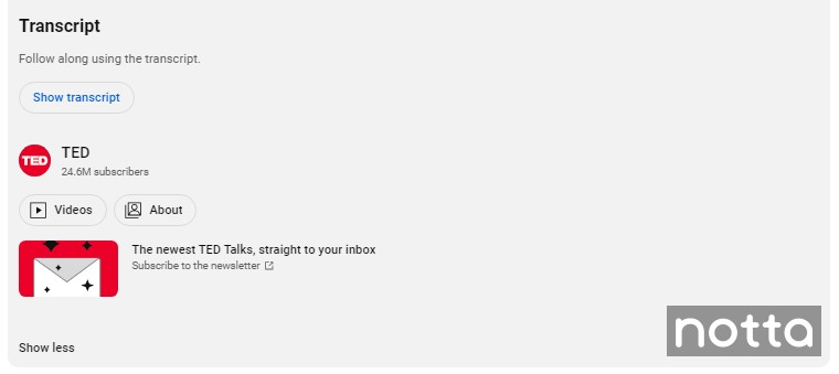 get accurate YouTube transcripts