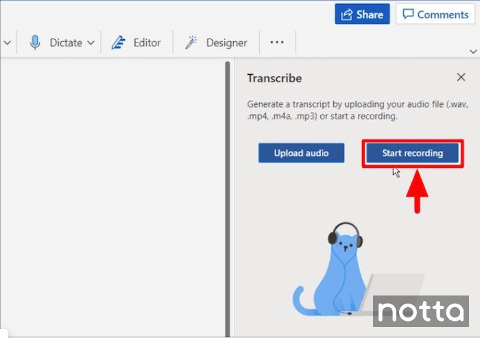 Transcribe a Video with Microsoft 365