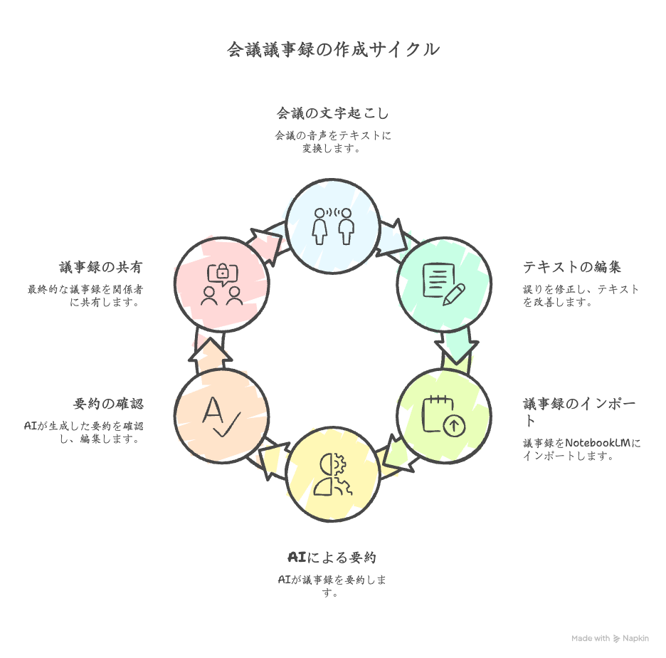 NottaとNotebookLMを組み合わせて会議議事録の作成サイクル