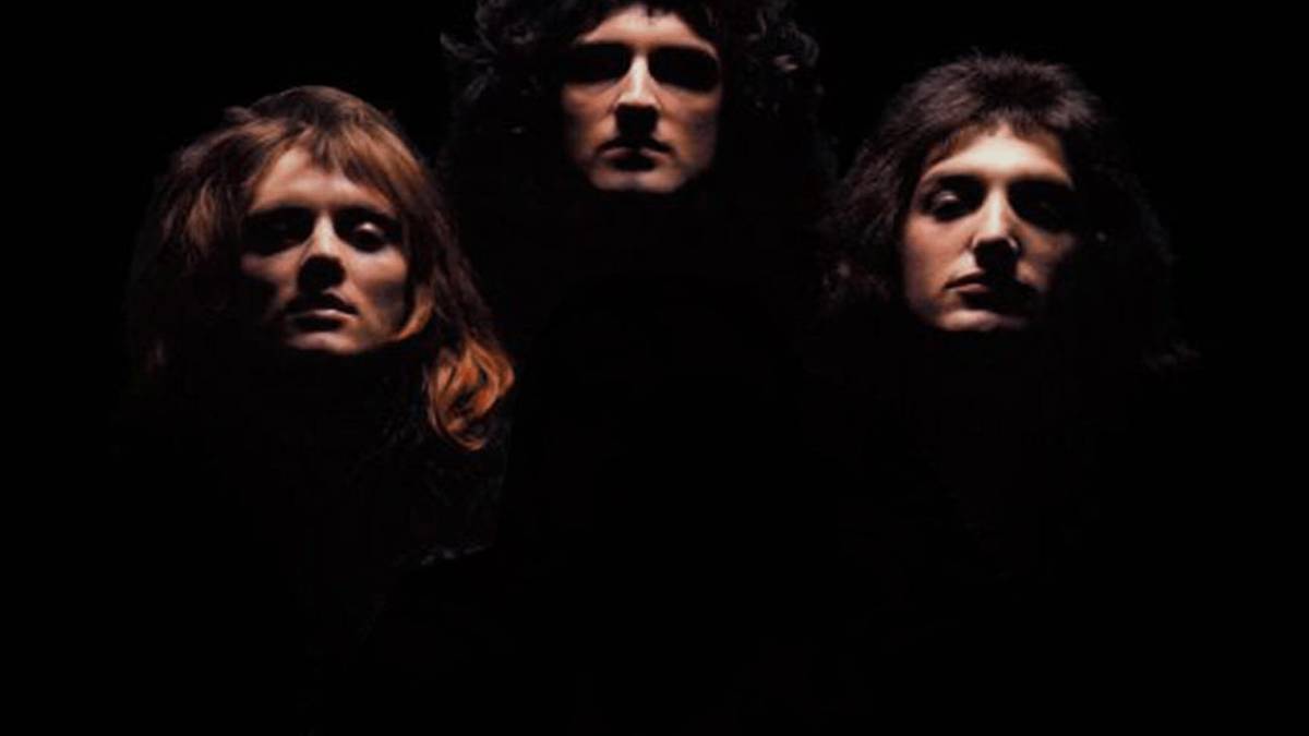 Bohemian Rhapsody song cover poster. Queen rock band.