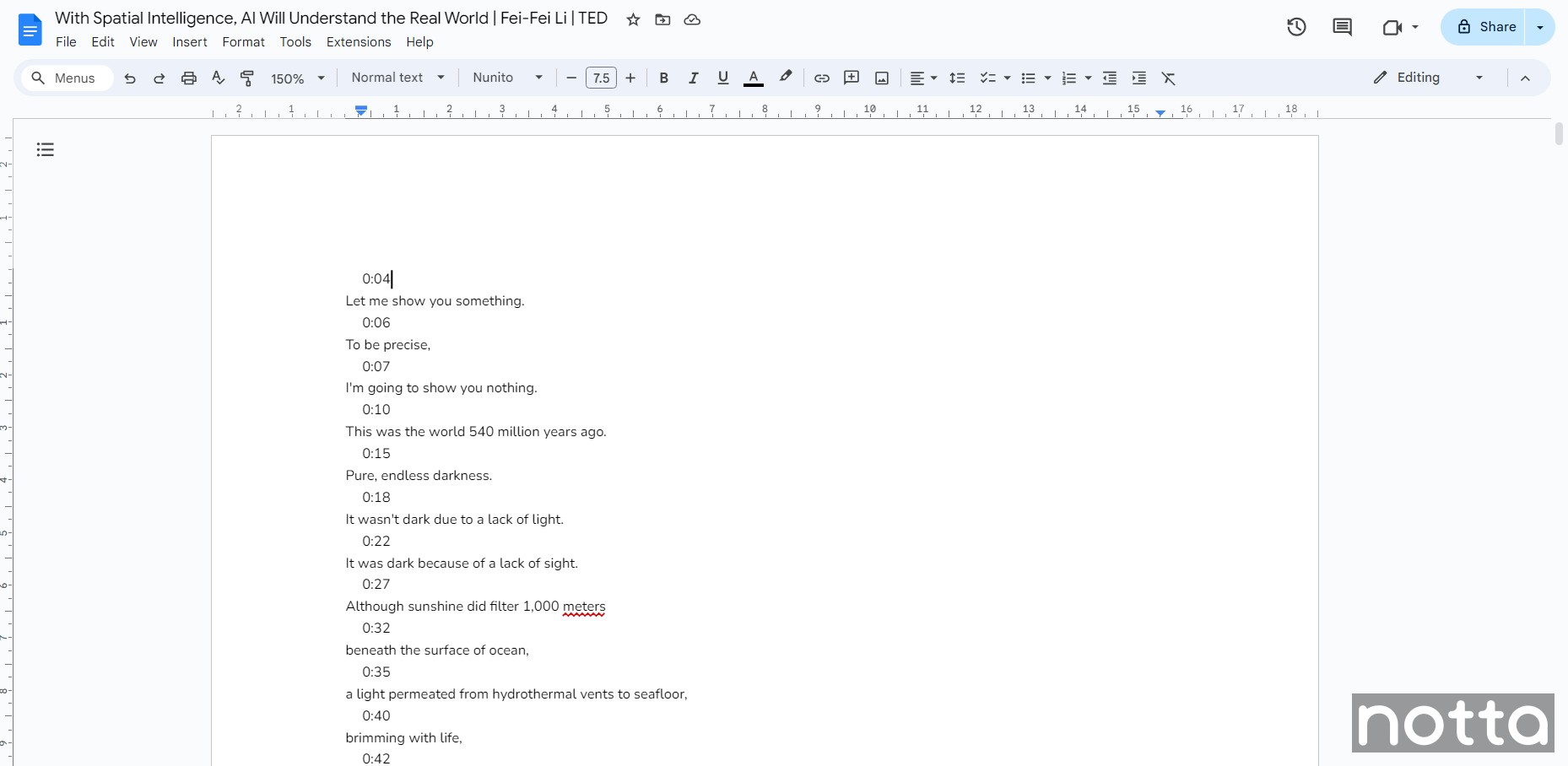 get accurate YouTube transcripts
