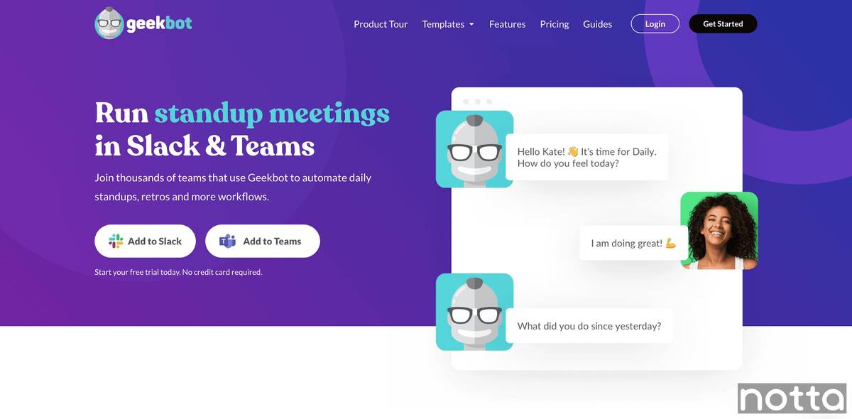 Replace time-consuming meetings with Geekbot on Slack