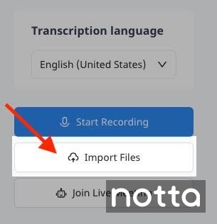 click ‘Import Files’