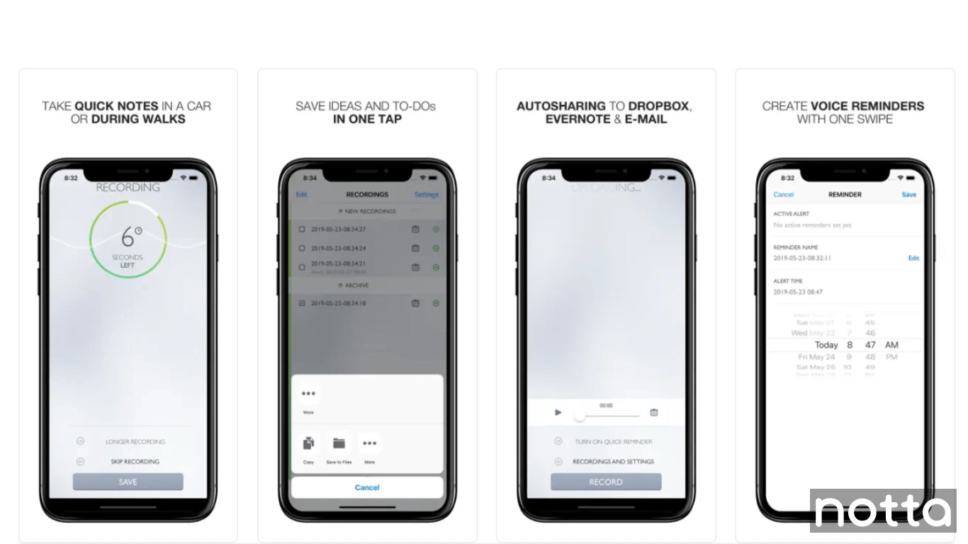 Say&Go voice recorder for voice memos