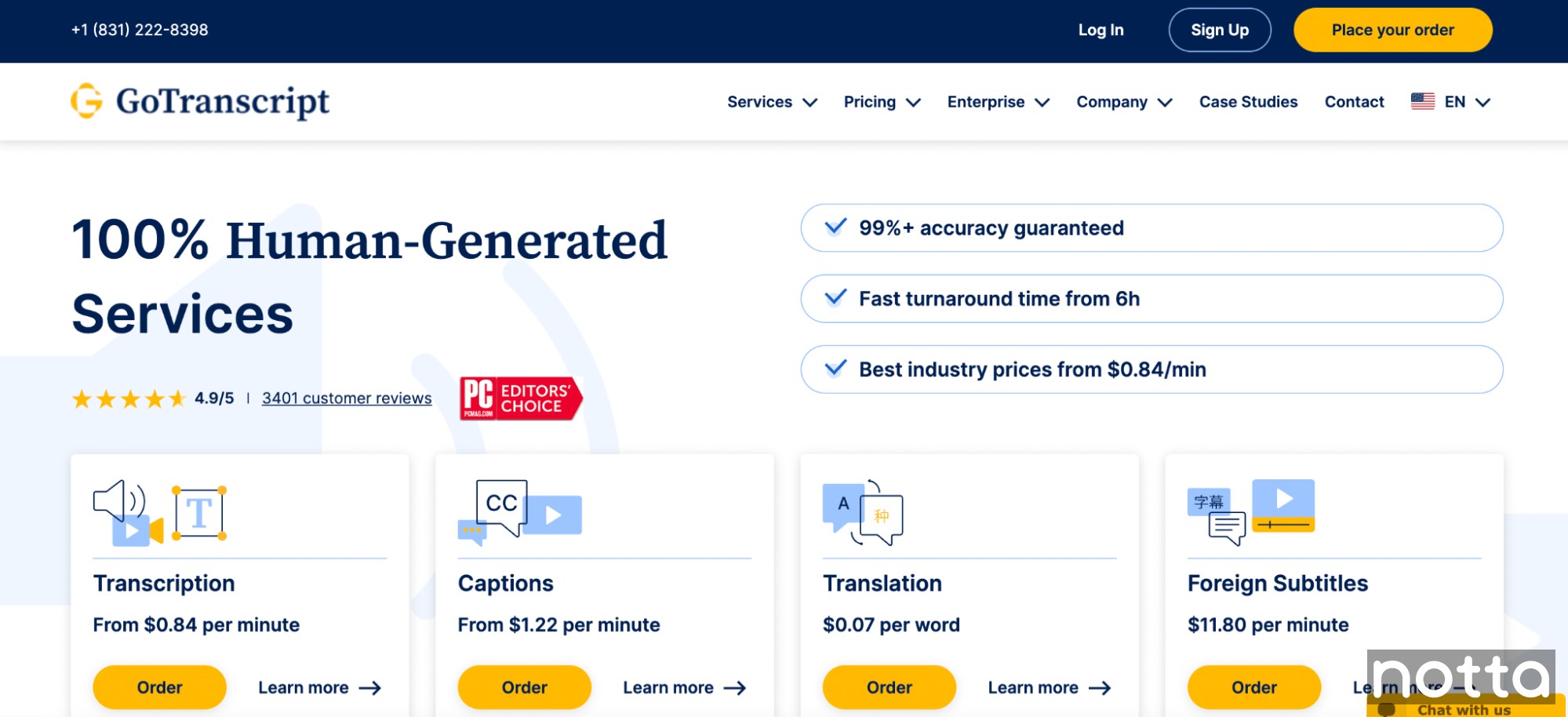 Gotranscript best software for human based transcription