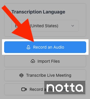 Click ‘Record an Audio’