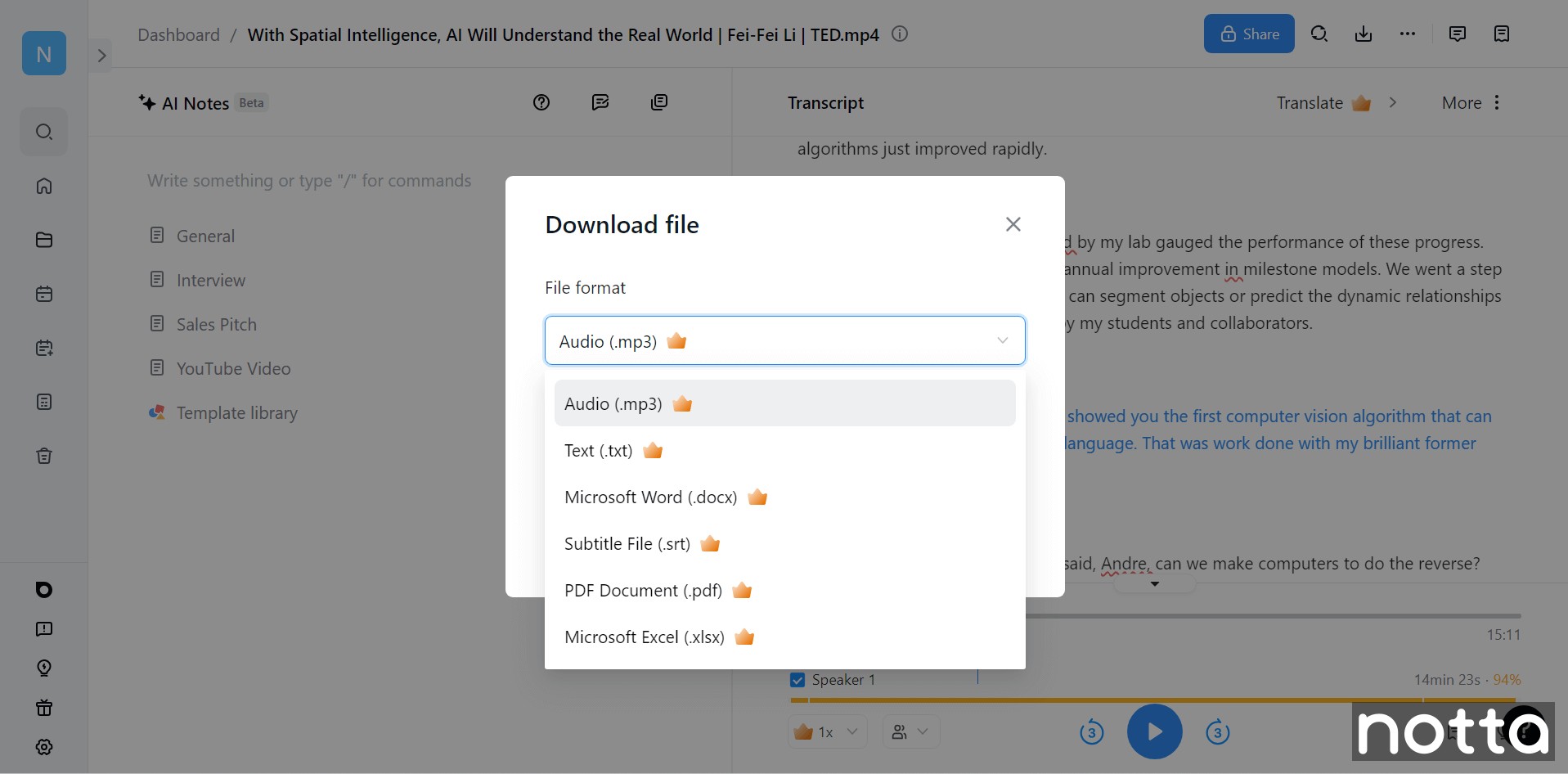 get accurate YouTube transcripts