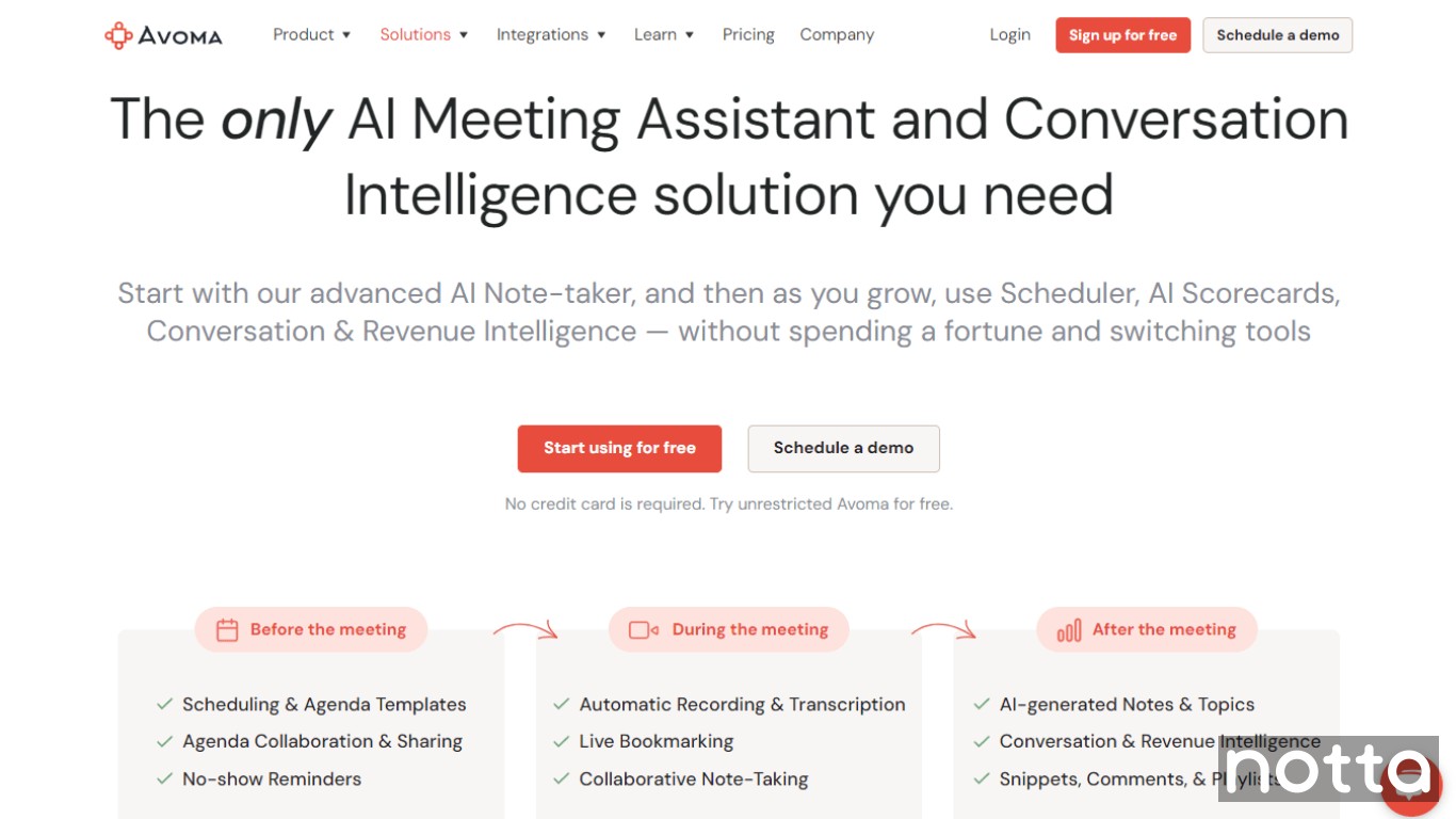 AI-powered meeting collaboration with Avoma