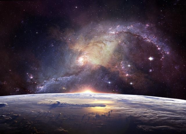 宇宙と地球の夜明けイメージ｜DALL-E 3でSF・宇宙風景を生成する使い方