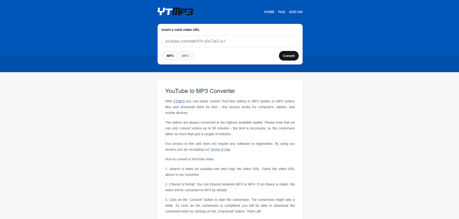 YTMP3トップページ