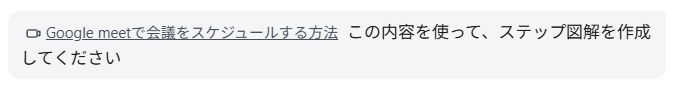 AIに指示を入力します