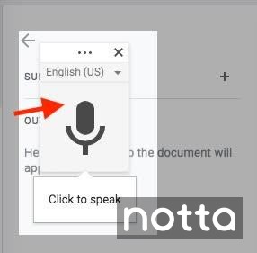 click the ‘Speak’ button