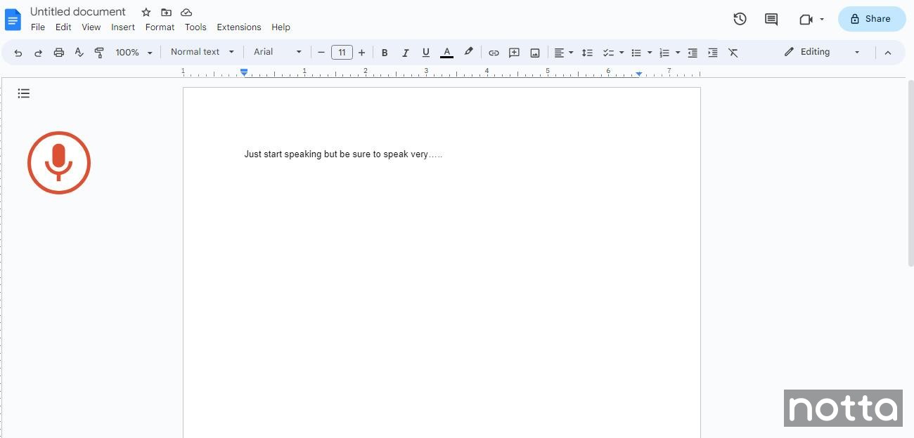 Transcribe a Video with Google Docs