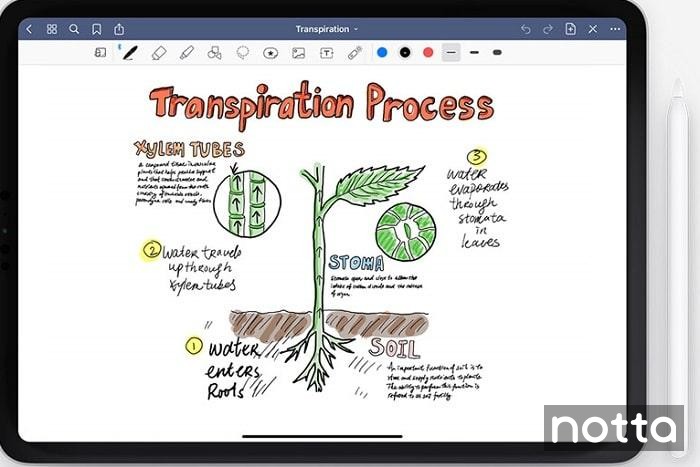 goodnotes user interface