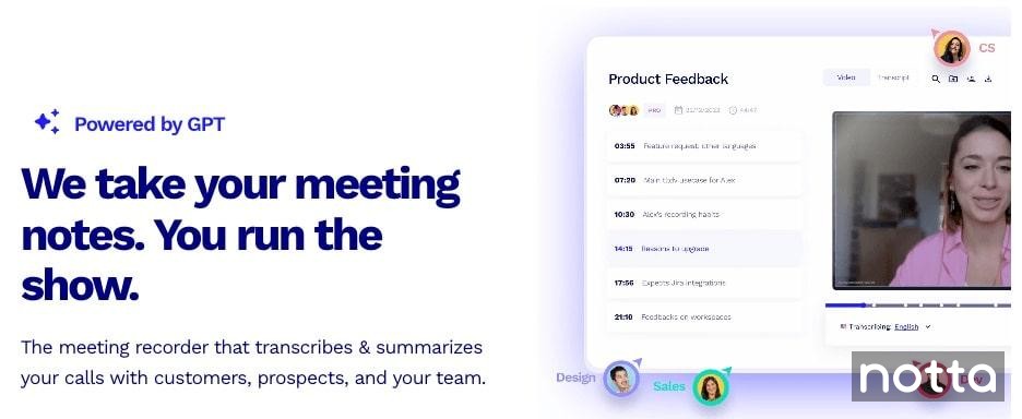 a screenshot of tl;dv homepage