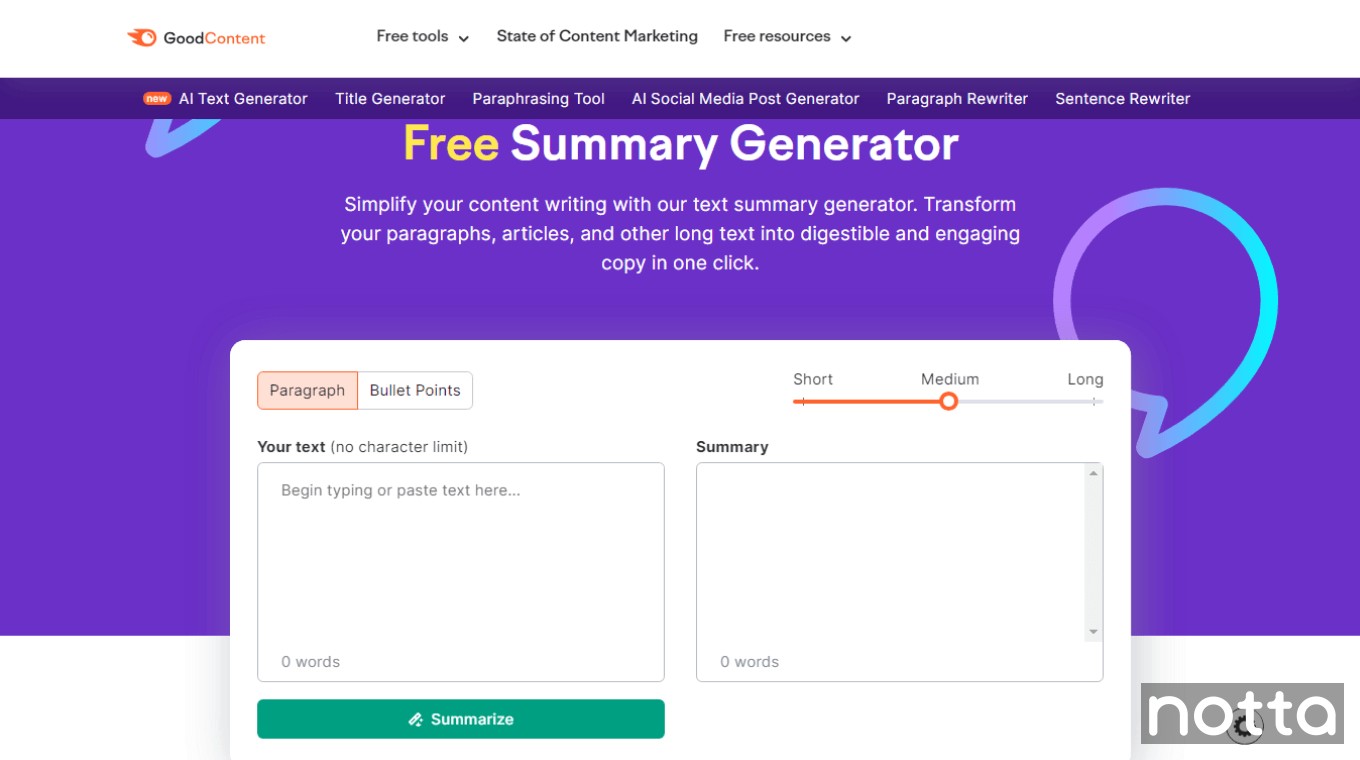 Semrush AI Summarizer