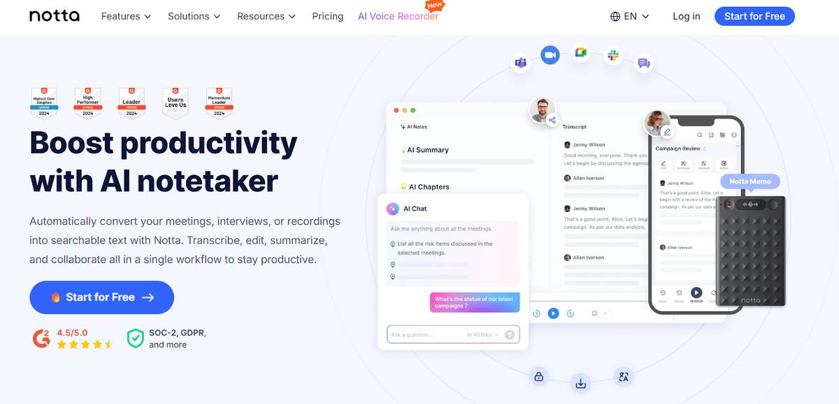AI Note Taker for Teams | Free Microsoft Teams AI Note Taking