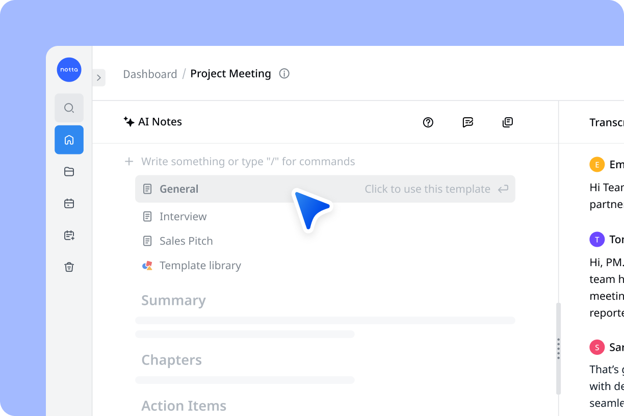 Generate AI notes