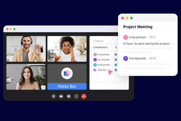 Notta meeting bot feature