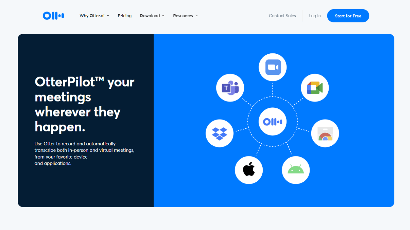 Otter.ai integrations with third-party apps