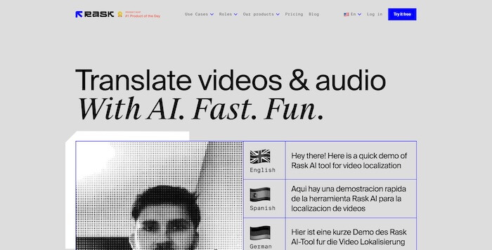 Rask video translator