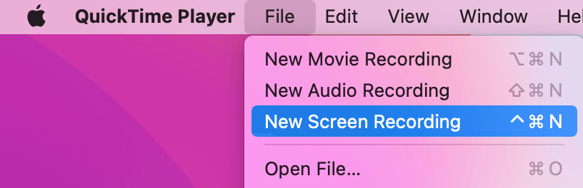 start screen recording on Mac