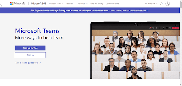 Microsoft Teams Chat platform