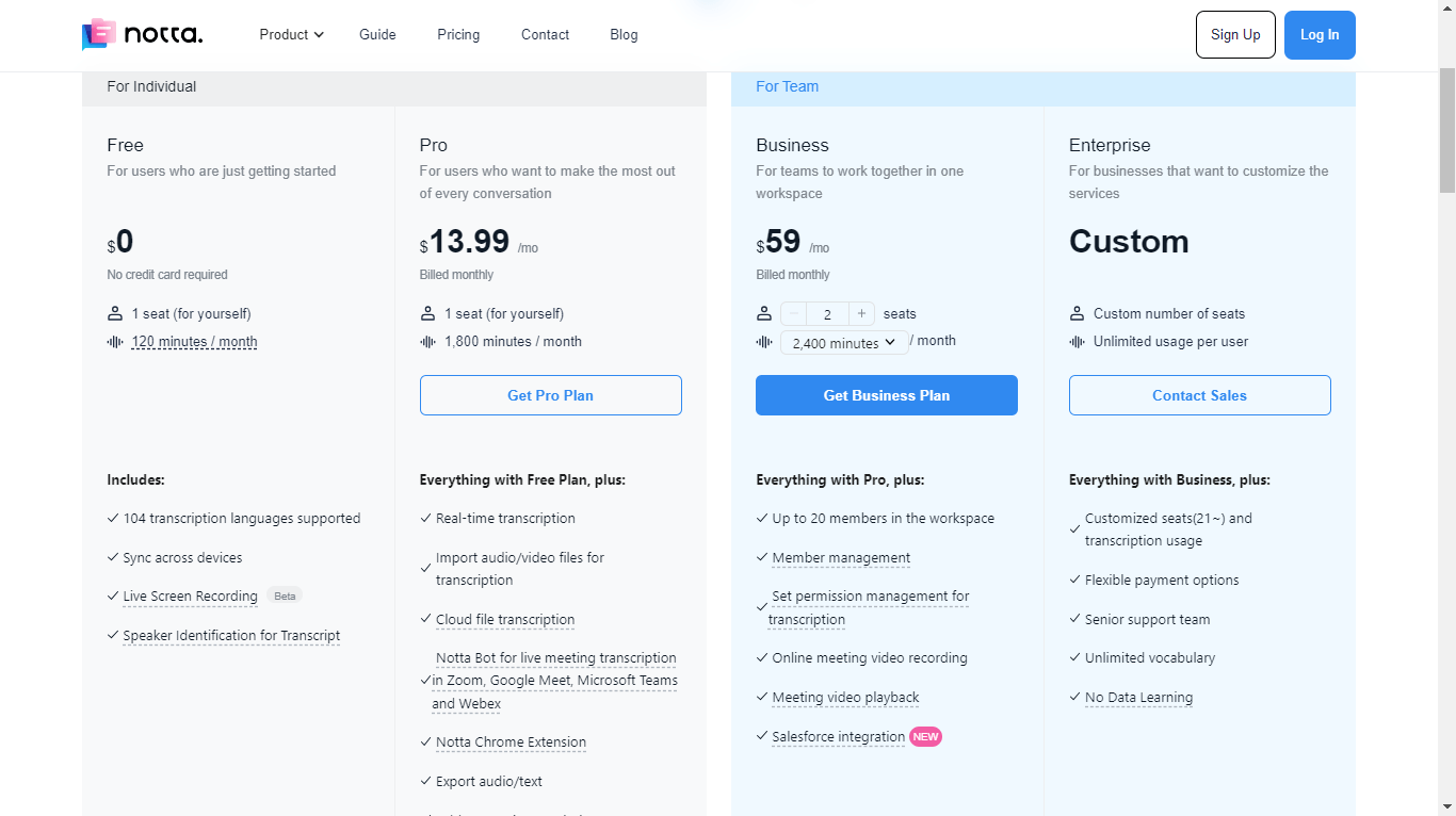 Rev Review Pricing, Features & More Notta