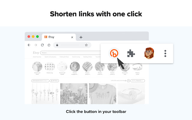 shorten links with one click