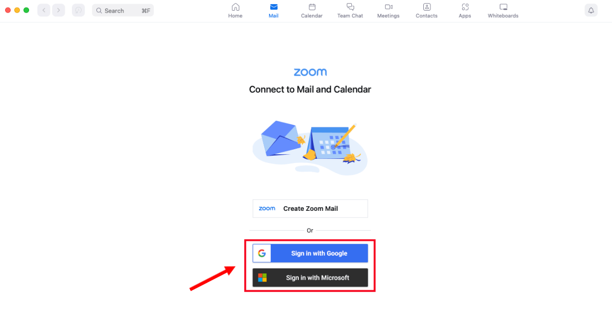 sign in with google or microsoft