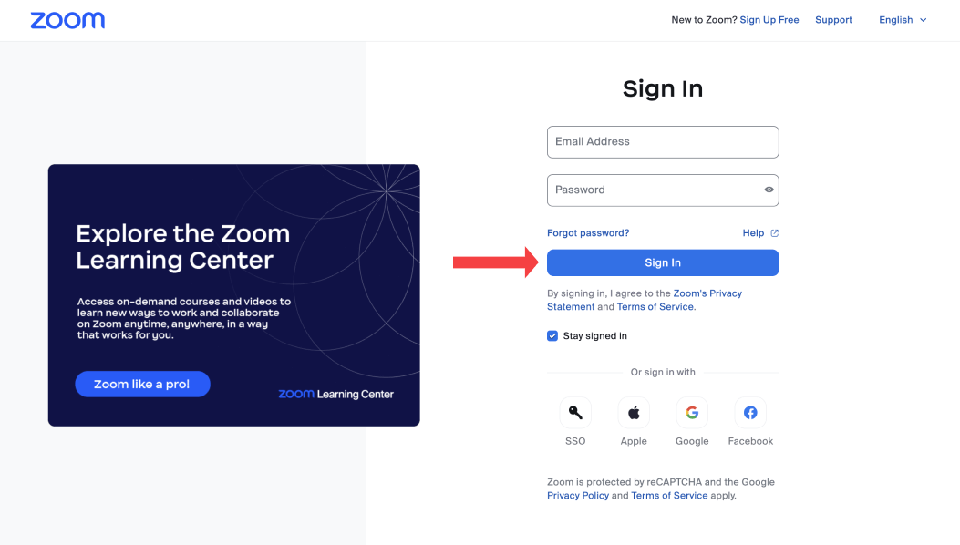 sign in zoom account