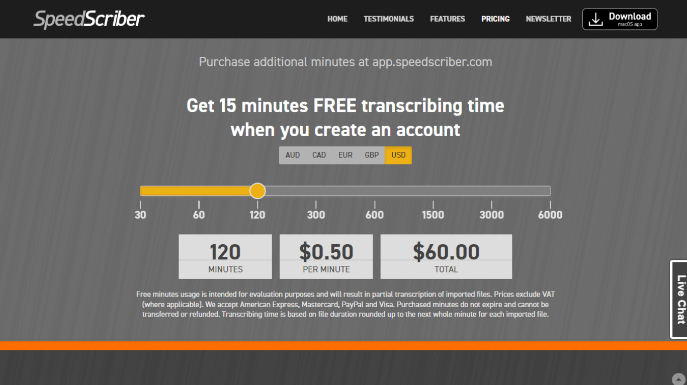 SpeedScriber pricing and plans