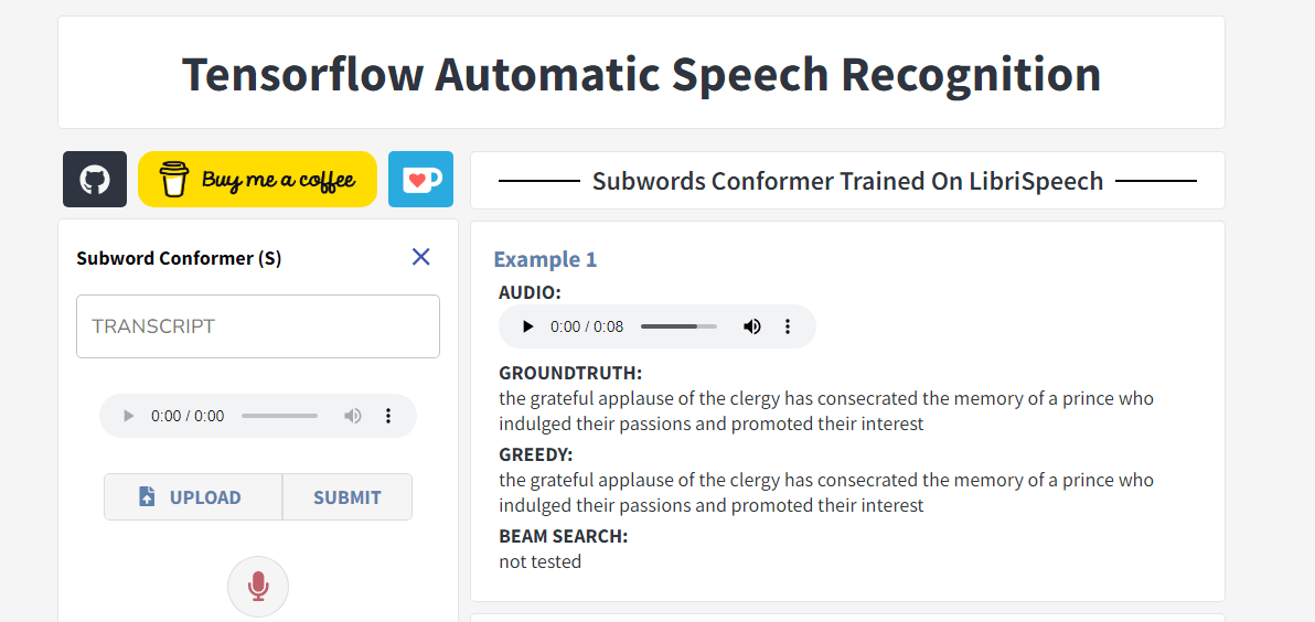 Tensorflowasr speech to text