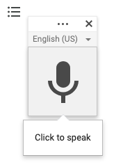 The microphone icon