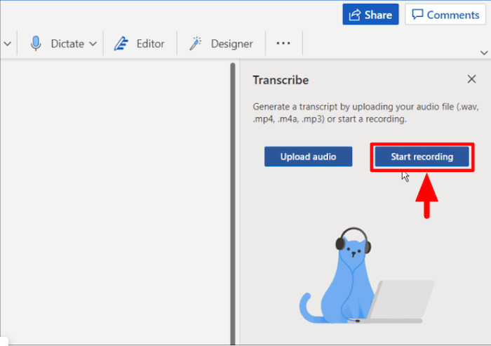 Transcribir un video con Microsoft 365