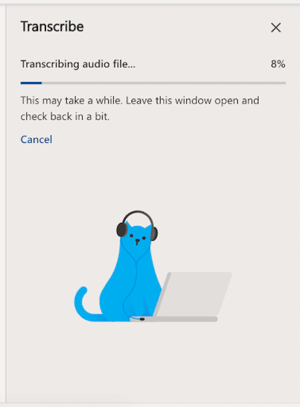 Transcribir un video con Microsoft 365
